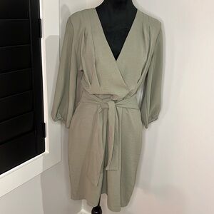 NWT DKNY sage green dress
